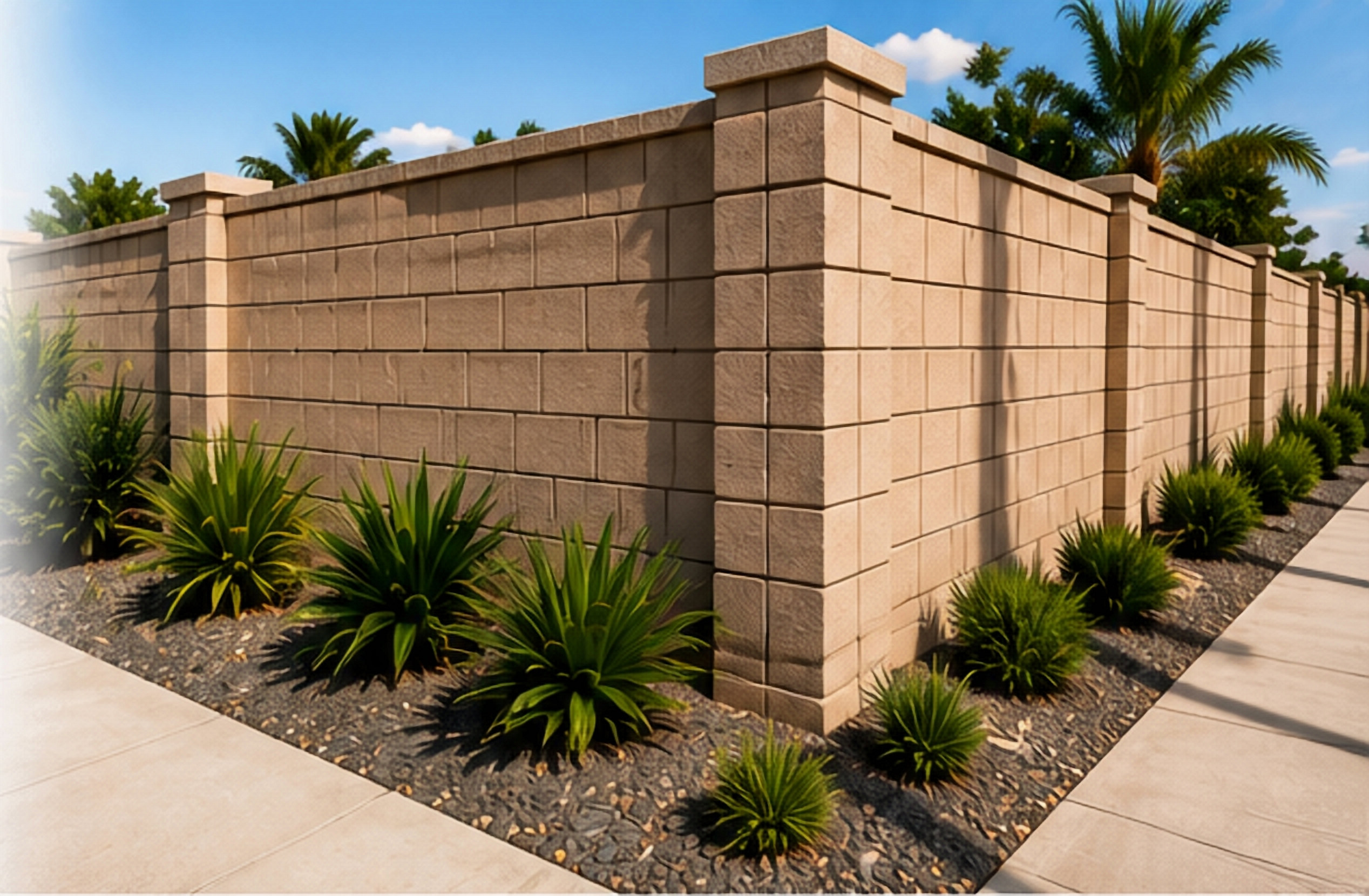 Block Wall Fence