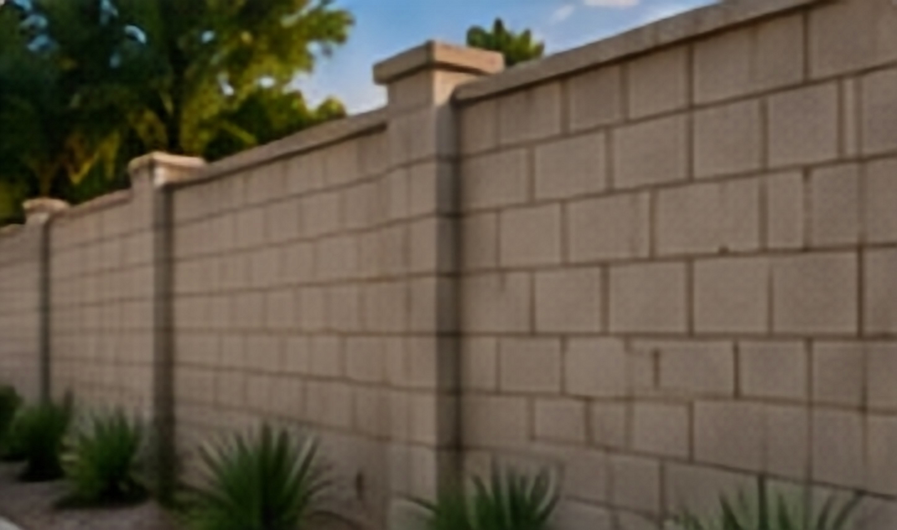 Block Wall Fence