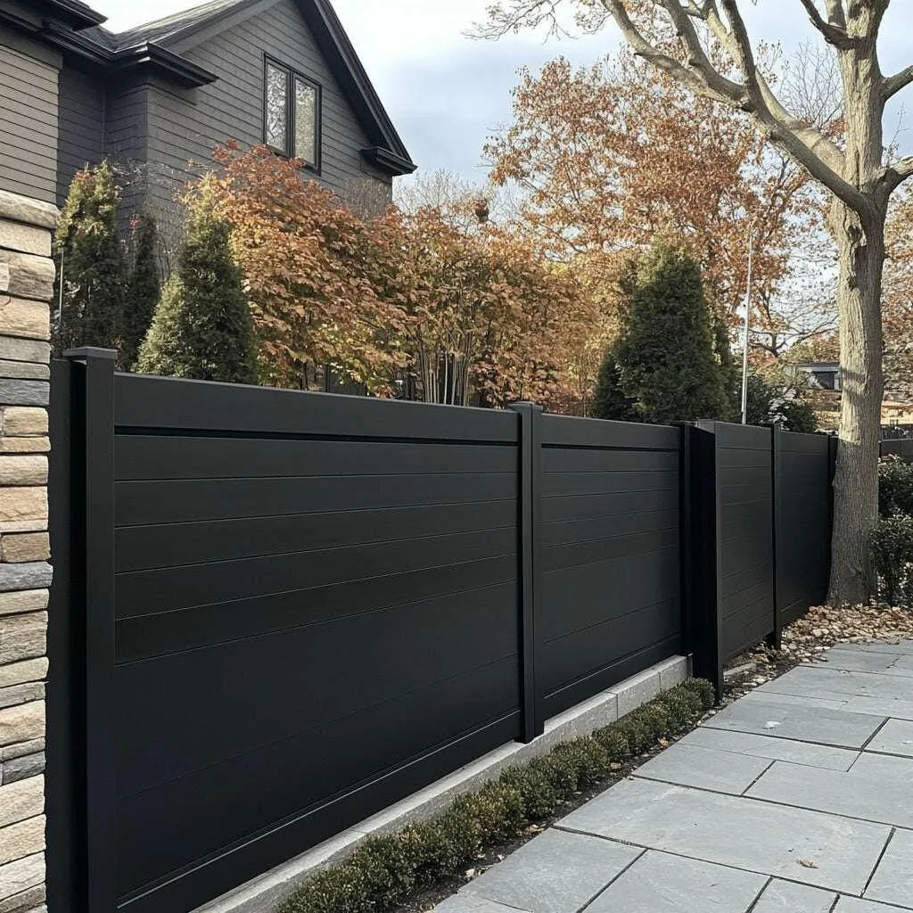 Automatic driveway gate on a residential drive