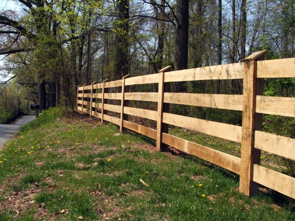 Wood fence and matching gate