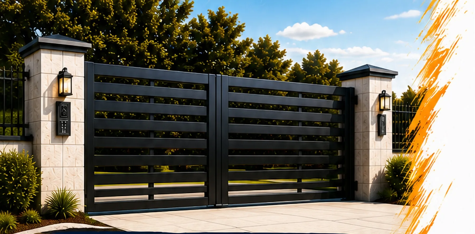 Expert gate solutions forsecurity, convenience & style